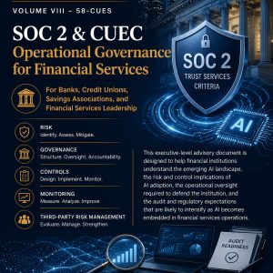 Advisory Opinion Volume VIII – 58-CUES SOC 2 & CUEC - Operational Governance for Financial Services